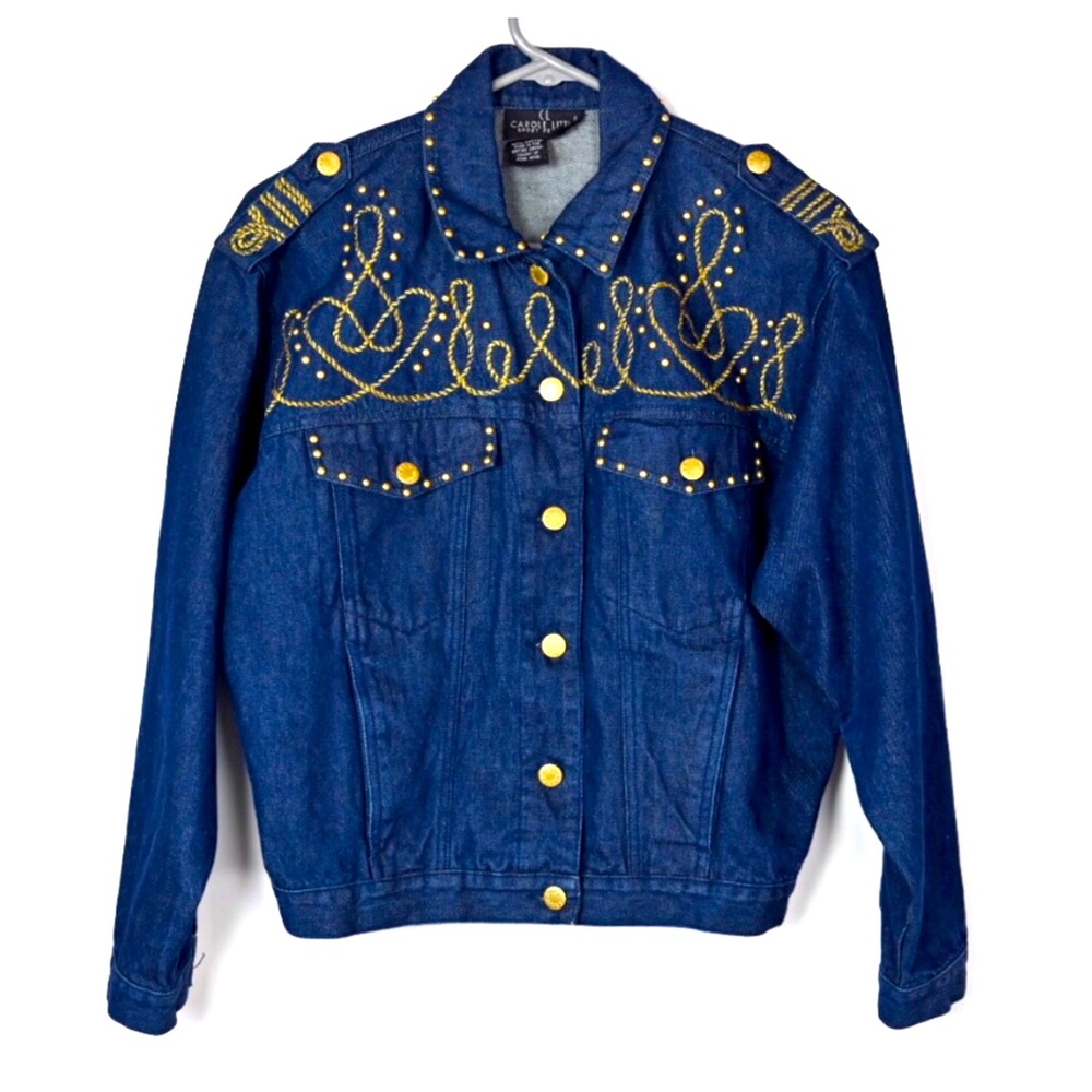 Totally 80's Vintage Carole Little Denim Jacket L